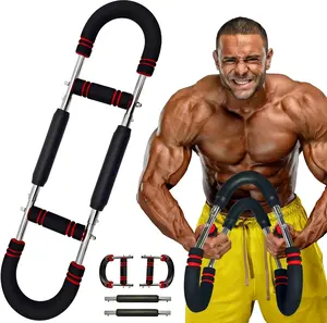 Twister Arm Trainer – 40–110lb Adjustable Resistance Chest Workout Equipment – Portable Chest Clip Trainer and Arm Exerciser for Visible Gains and Sculpted Muscle
