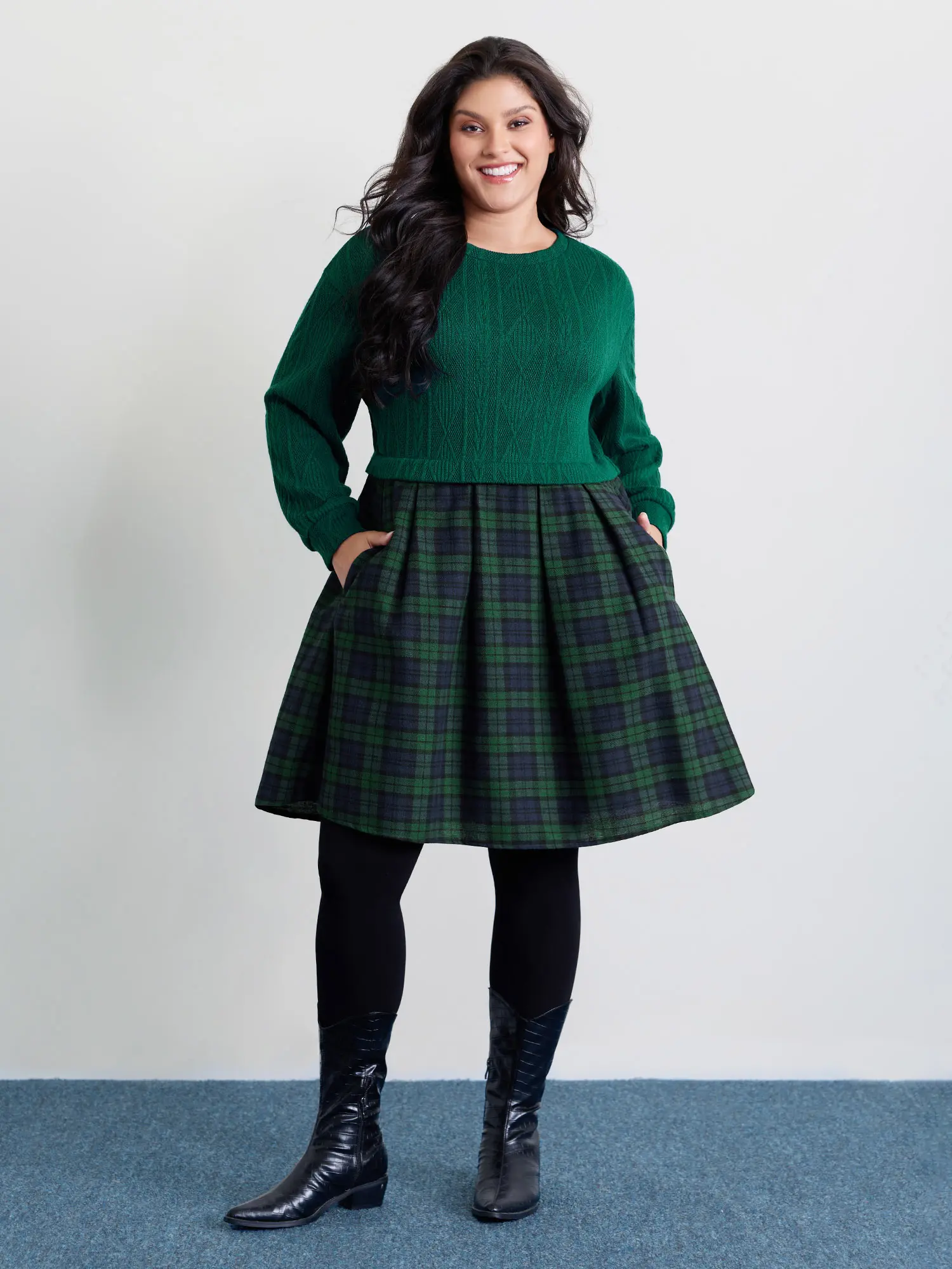 green plaid dress plus size - TikTok Shop green plaid dress plus size - TikTok Shop