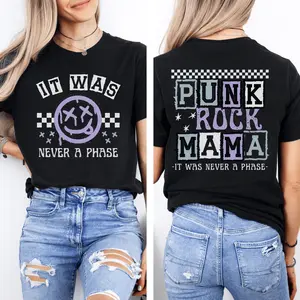 Punk rock Moms Club Graphic Tshirt, emo Mama Shirt, mama tour shirt, Tattooed Mother gift, it was never a phase, millennial pop punk scene