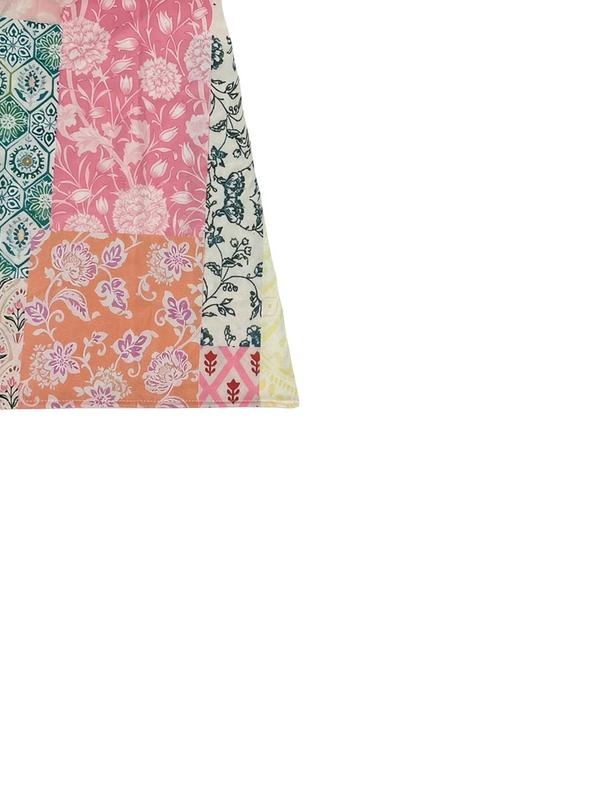 [Plus Size] All Over Floral Print Shirred Waist Flared Skirt, Boho Fashion Casual Long Skirt for Daily Holiday Vacation Wear, Boho Casual Skirts, Women's Bottoms for All Seasons