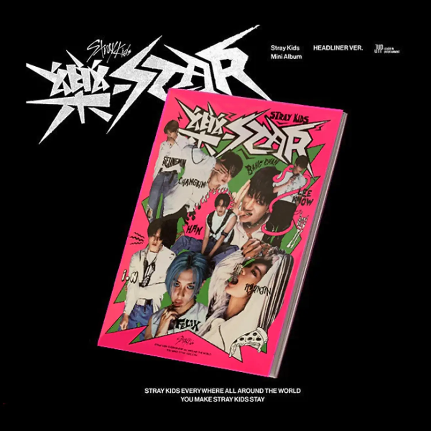 Stray Kids – -STAR (ROCK-STAR) [Headliner Ver.] (8th Mini Album) | Official K-Pop CD-R | 24-Page Photobook + Random Photocard (1 of 8) | MEGAVERSE / LALALALA / BLIND SPOT / COMFLEX | STAY Collectible