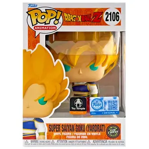 Funko POP! Super Saiyan Goku (Yardrat) Dragon Ball Z #2106 [Chase] [SE & Toy Temple stickers]