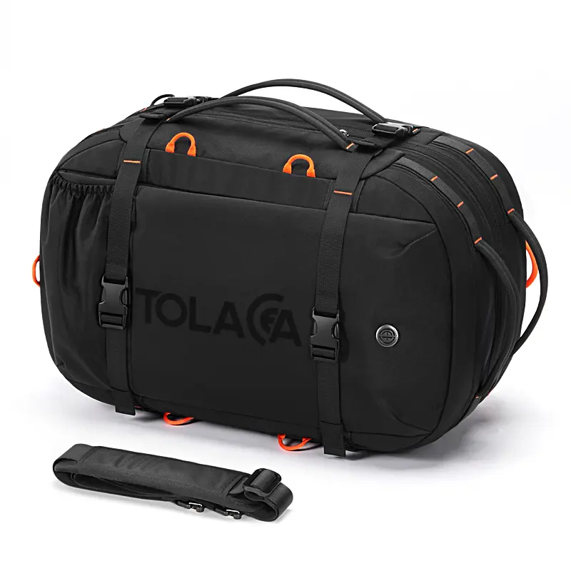 TOLACCEA Large Expandable Travel Bag , 40L-50L Carry On Bag with Wet Dry Compartment TSA Friendly Convertible Duffel Rucksack Fits 16 Inch Laptop Perfect for Work Gym Weekend Getaway and Business Travel