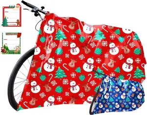 Large Christmas  Bags, 72 x 60 inches  Christmas Holiday  Bags for Gifts 2 count,  Heavy Duty Plastic Bag with Tags & String Ties