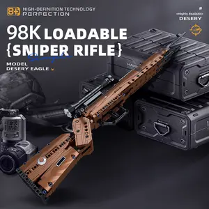 Wwii Military Series Kar98k Sniper Rifle Building Set, Model, High Fidelity Replica, Detailed Construction, War History Hobby Toy, Halloween & Christmas Gift