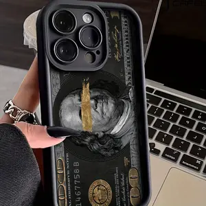 Case for iPhone 16 Pro Max 15 Plus 14 13 12 11 XS XR US dollar Pattern Drop Protection Shockproof Soft Silicone smartphone Cover