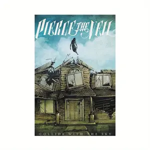 One Unframed Canvas Poster of Pierce The Veil, Artistic Wall Decoration, Print And Poster Suitable for Gifts During Festivals, Ideal for Bedrooms, Offices, Living Rooms, Cafes, And Home Or Dormitory Decoration