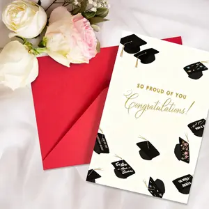 Graduation Greeting Card Gift, Teacher Appreciation Encouragement Blessing Warmhearted Present, 1pcs Commemorative Message Card