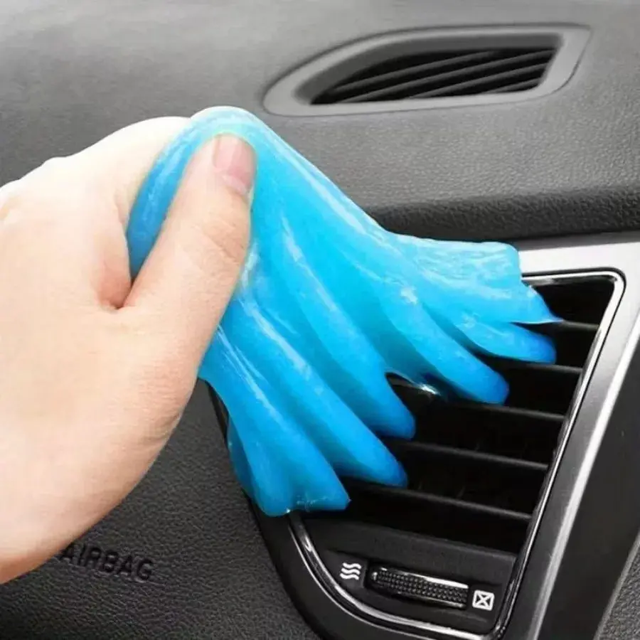 1Pc Cleaning Gel Slime - Reusable Dust Remover, Non-Toxic Sticky for Keyboard Car Vents Electronics Crevices Household Cleaning