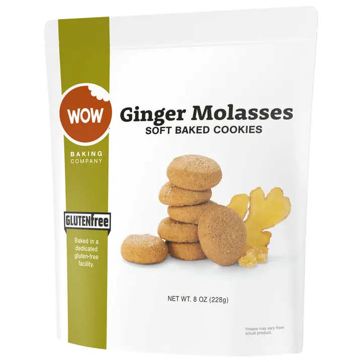 Gluten-Free Ginger Molasses Cookies Shelf Stable Pouch (3 Pack)