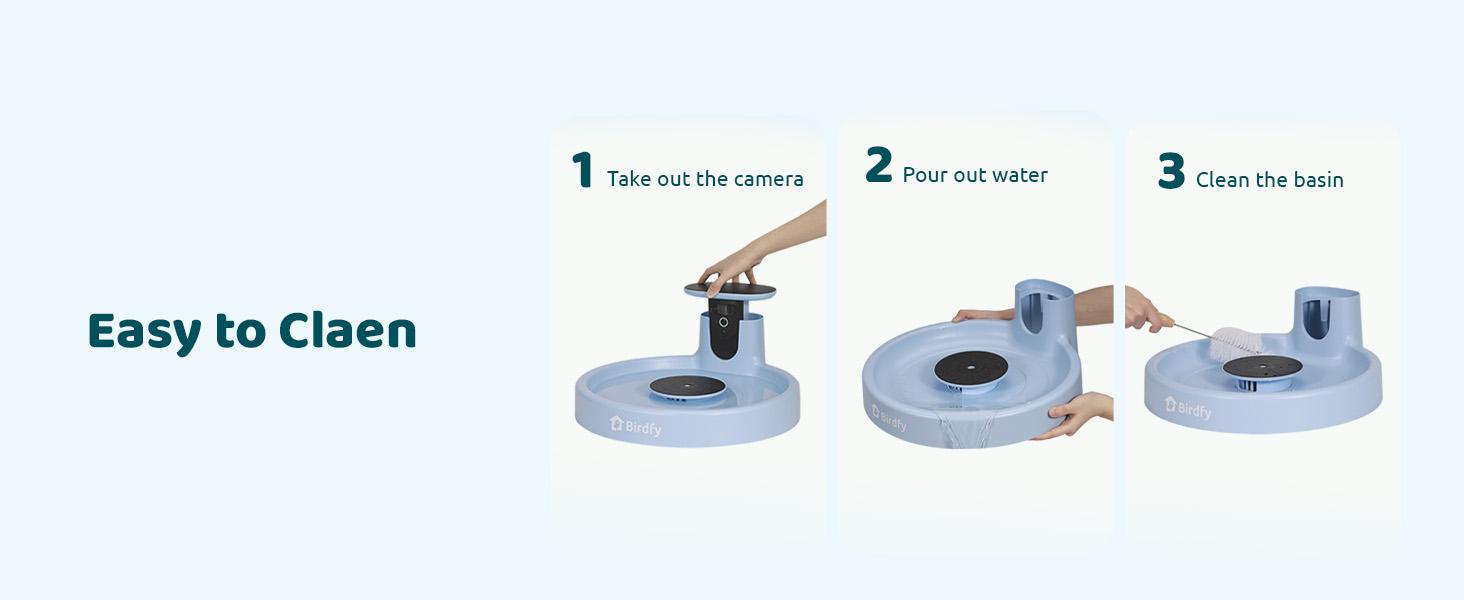Birdfy Smart Bird Bath with Camera Solar Powered & Fountain, Dual-Lens Camera for Wildbird Watching, Auto Capture Bird Videos & Motion Detection, SummerVibes, Petlovers