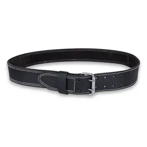 FUERI Premium Non Padded Leather Work Belt, Thick Grain Leather for Carpenters, Mechanics & Electricians.