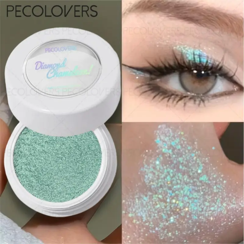 1pc Chameleon Glitter Powder - Iridescent Pearl Fine Pigment, Easy Blend for Instant Brightening, Perfect for Christmas & Holiday Party Looks - Loose Eyeshadow Highlighter