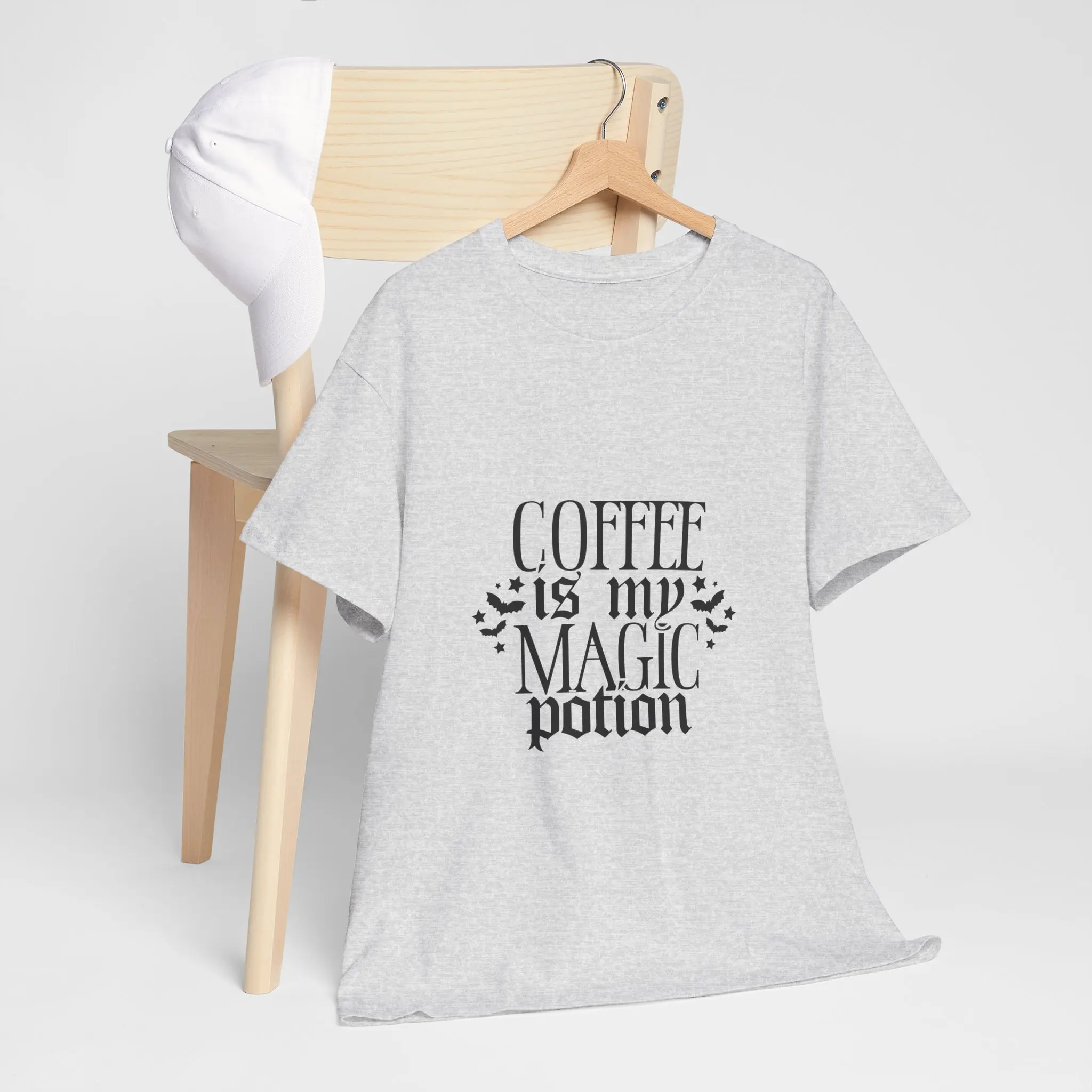 Coffee Is My Magic Potion Shirt, Witchy Mom Tee with Bats, Gothic Coffee Lover Shirt, Spooky Cute Mother’s Day Gift, Gothic Bat Aesthetic Shirt, Mother’s Day Gift for Coffee Loving Mom, witchy mom...