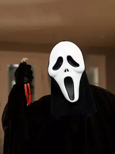 Scary Horror Mask Headpiece, Perfect for Various Holiday Parties, Escape Room Costume, Terror Scream Mask, Halloween Mask, 1pc