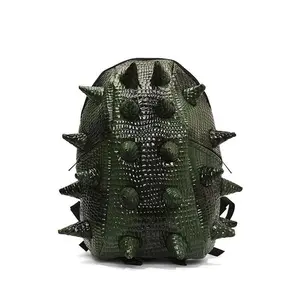 Fashion Cool 3D Hedgehog Shaped Backpack, Funny Unique Creative Spine Design, Street Trend Sea Cucumber Style Outdoor Riding Knapsack