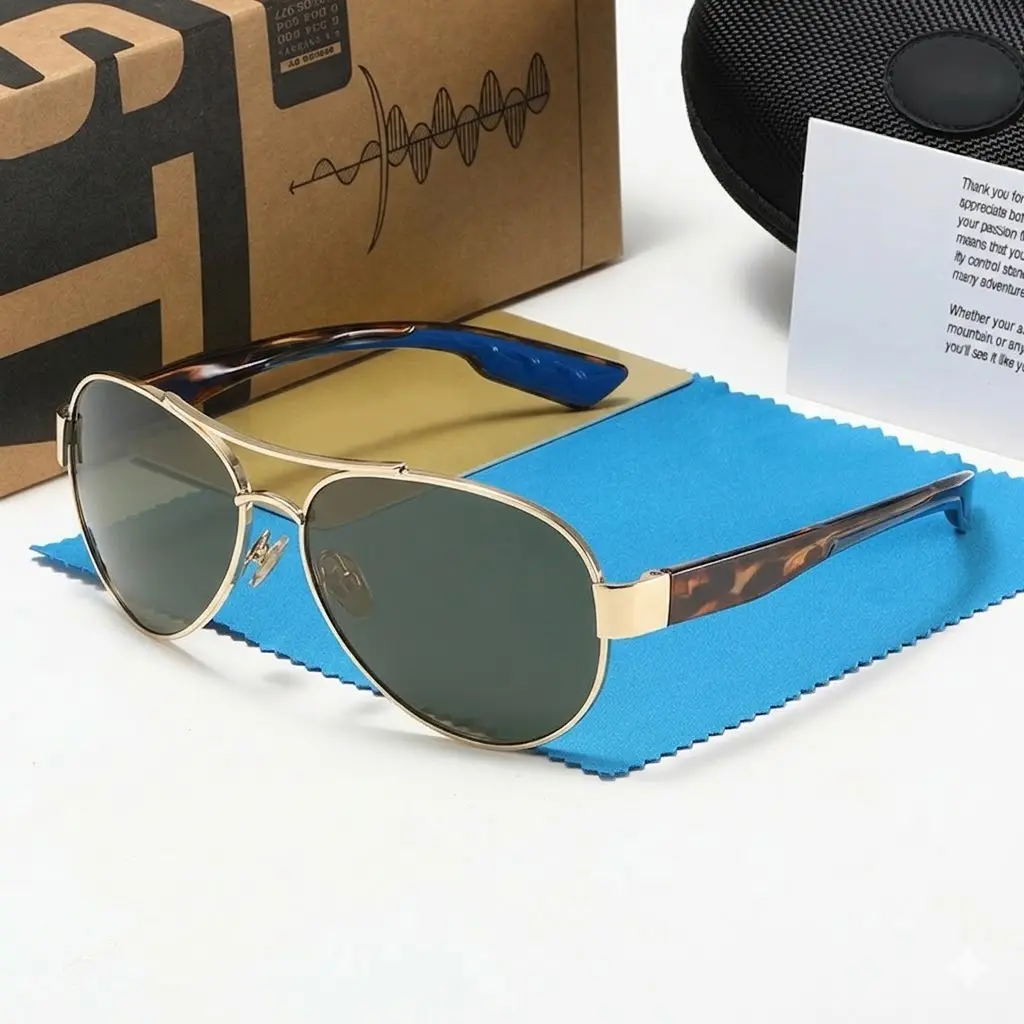 C Polarized Sunglasses for Men and Women - Alloy Frame, Advanced Optical Technology, Anti-Slip, Versatile, Lightweight for Outdoor Activities