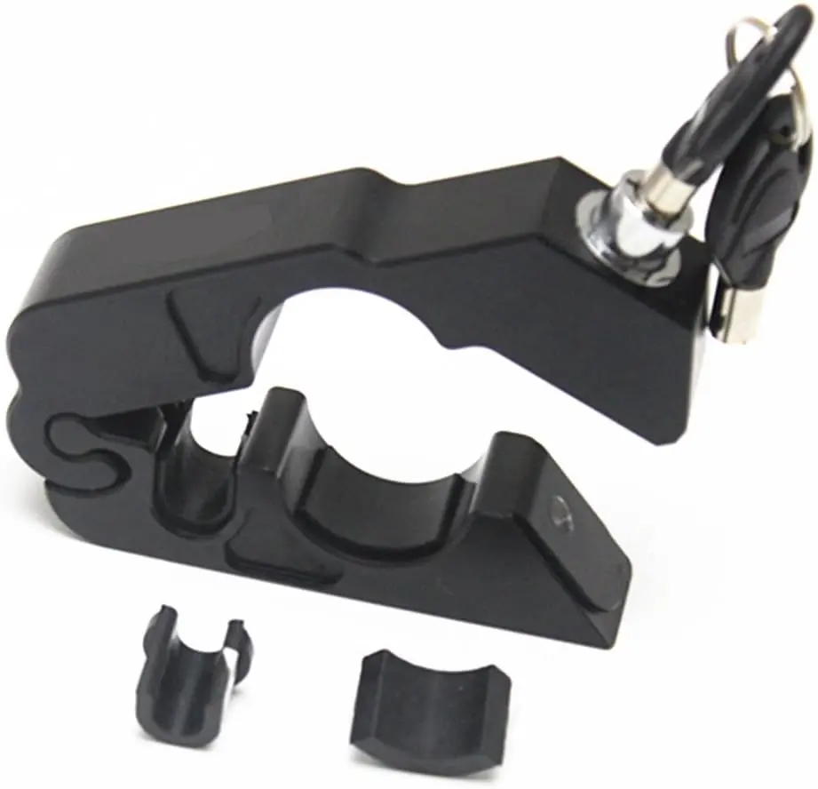 Motorcycle Lock Anti Theft,Motorcycle Grip Brake Throttle Locks,Moped Grips Security Heavy Duty Anti Theft Lock
