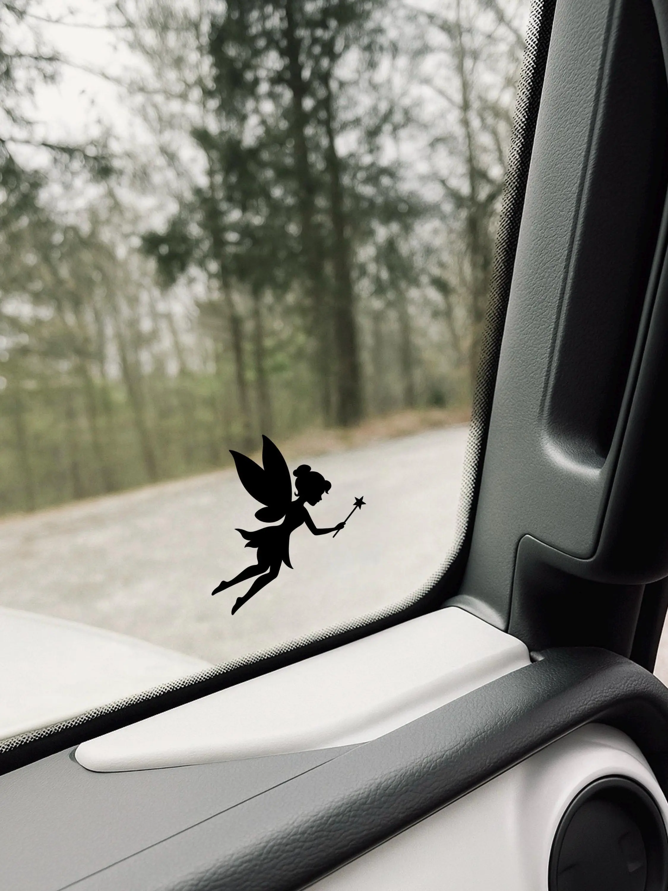 Fairy Easter Egg Car Decal Cute Off-Road Easter Sticker Fairy Vinyl Egg Hunt Window Decal 4x4 Adventure Easter Decoration