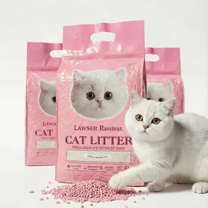 Flushable Tofu Cat Litter 3 Bags Deep Lavender Value Pack  13.7 lbs 1.5 Months Supply 99.9% Dust-Free Instant Clumping Eco-Friendly Plant-Based Pea Fiber