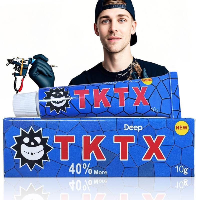 T-K-T-X Painless Tattoo Cream - Maximum Strength - Natural Ingredients Extra Strength Tattoo For 6-8 Hours