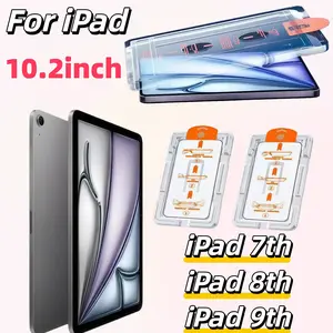 2-Pack HD Tempered Glass Screen Protector, Tablet Protector for iPad 10.2 Inch, 9h Hardness, Easy Install, Anti-Scratch, No Dust, No Bubbles