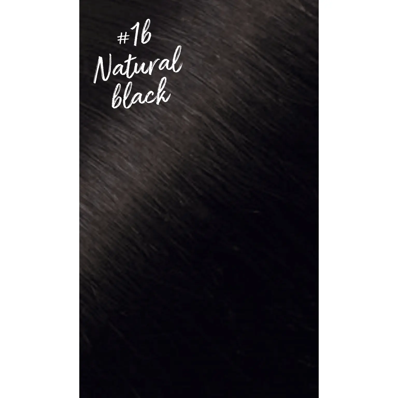 Flat Tip Keratin Bond Fusion Extensions #1b Natural Black