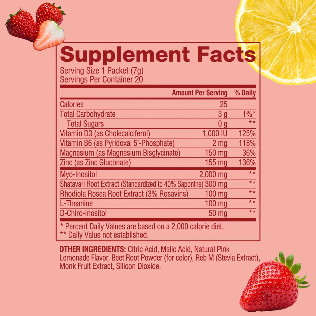 Daily Hormone Balance Water Enhancer -  Cycle Care Pack Women's Hormone & Cycle Support Drink Mix - Natural Period Wellness