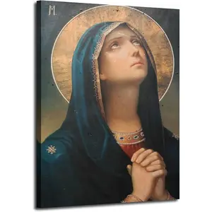 Our Lady of Sorrows Virgin Mary Wall Art Canvas Catholic Prints Wall Decoration Religious Ornaments
