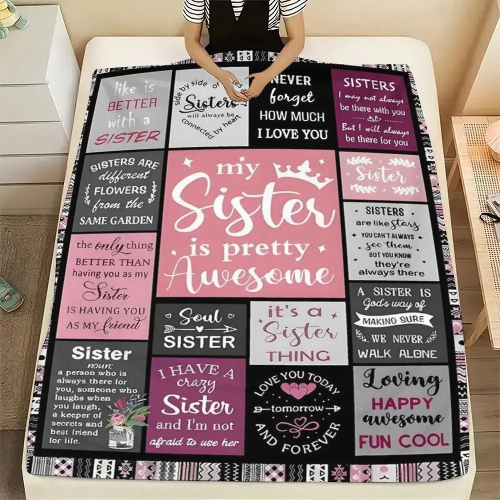 Perfect Sister Keepsake Flannel Blanket — thoughtful birthday gift from sister, bestie gift for girls and ladies, warm surprise for siblings, all-weather comfort, snuggly throw for living room Perfect Sister Keepsake Flannel Blanket — thoughtful birthday gift from sister, bestie gift for girls and ladies, warm surprise for siblings, all-weather comfort, snuggly throw for living room