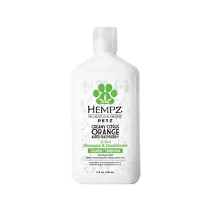 Petz Creamy Citrus Orange & Red Raspberry 2-in-1 Herbal Shampoo & Conditioner