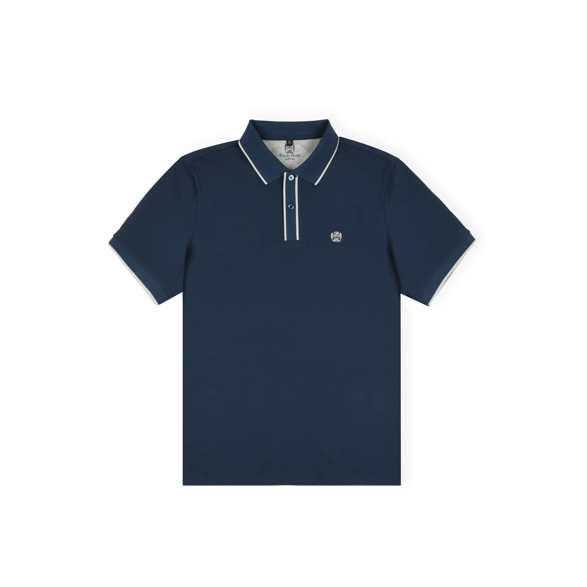 RaidyBoer Mercerized Cotton Pique Performance Polo Shirts for Men, Classic Fit Short Sleeve Moisture Wicking Golf Polo, Smart Casual Commute, Plus Size
