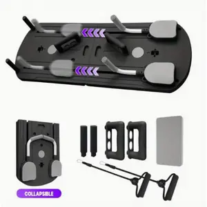 Portable Pilates Training Board - Made of PP anti-twist material, comes with resistance bands, supports up to 350 pounds, home exercise equipment, perfect for home strength training