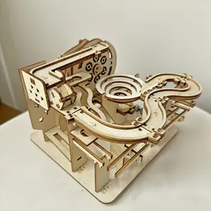 Challenging 3D Wooden Roller Coaster Puzzle, DIY Handmade Track Model, Adult Intelligence Game, Stem Education Gift, Best Christmas Present, Wooden Puzzles