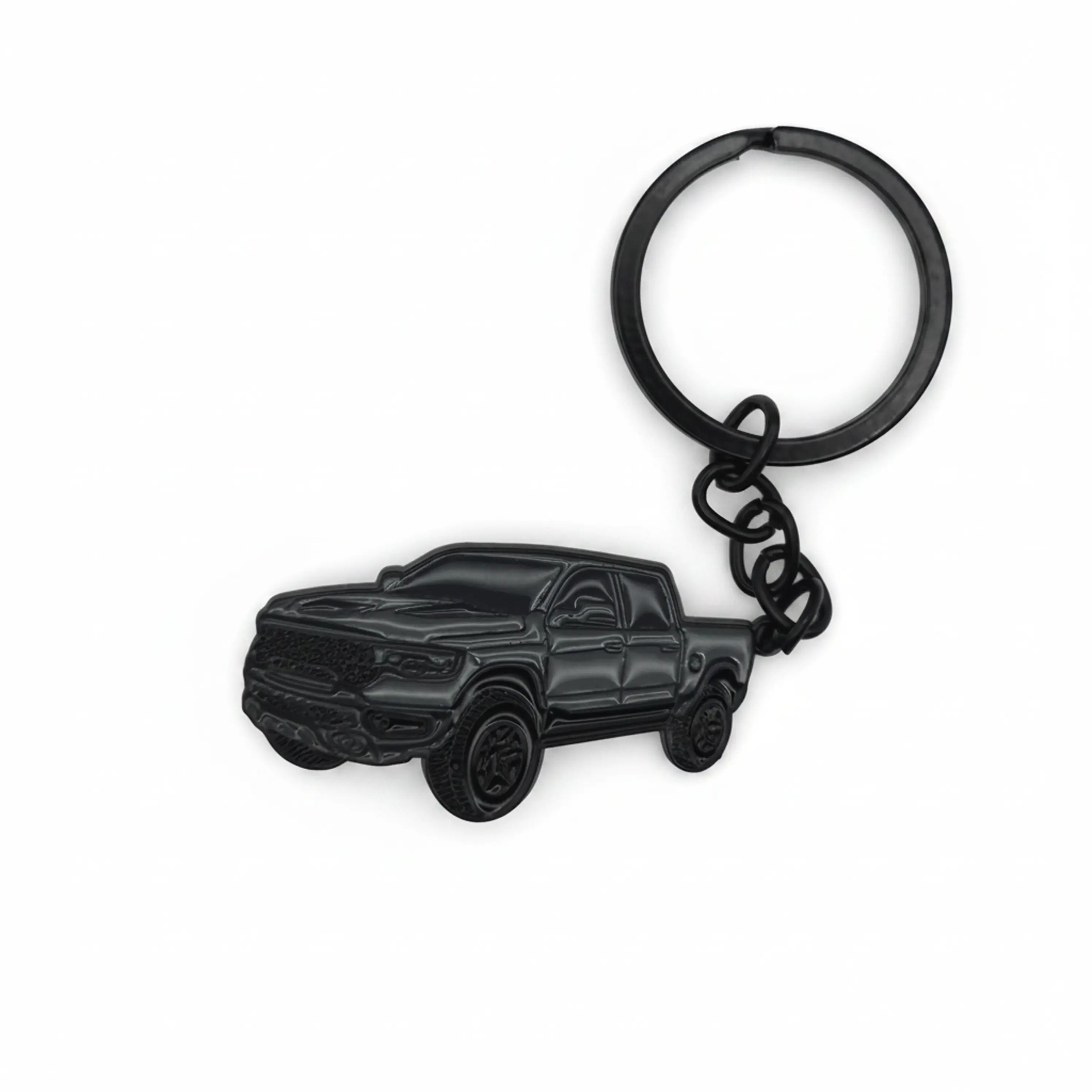 Modern 1500 Truck - Metal Keychain - Gray