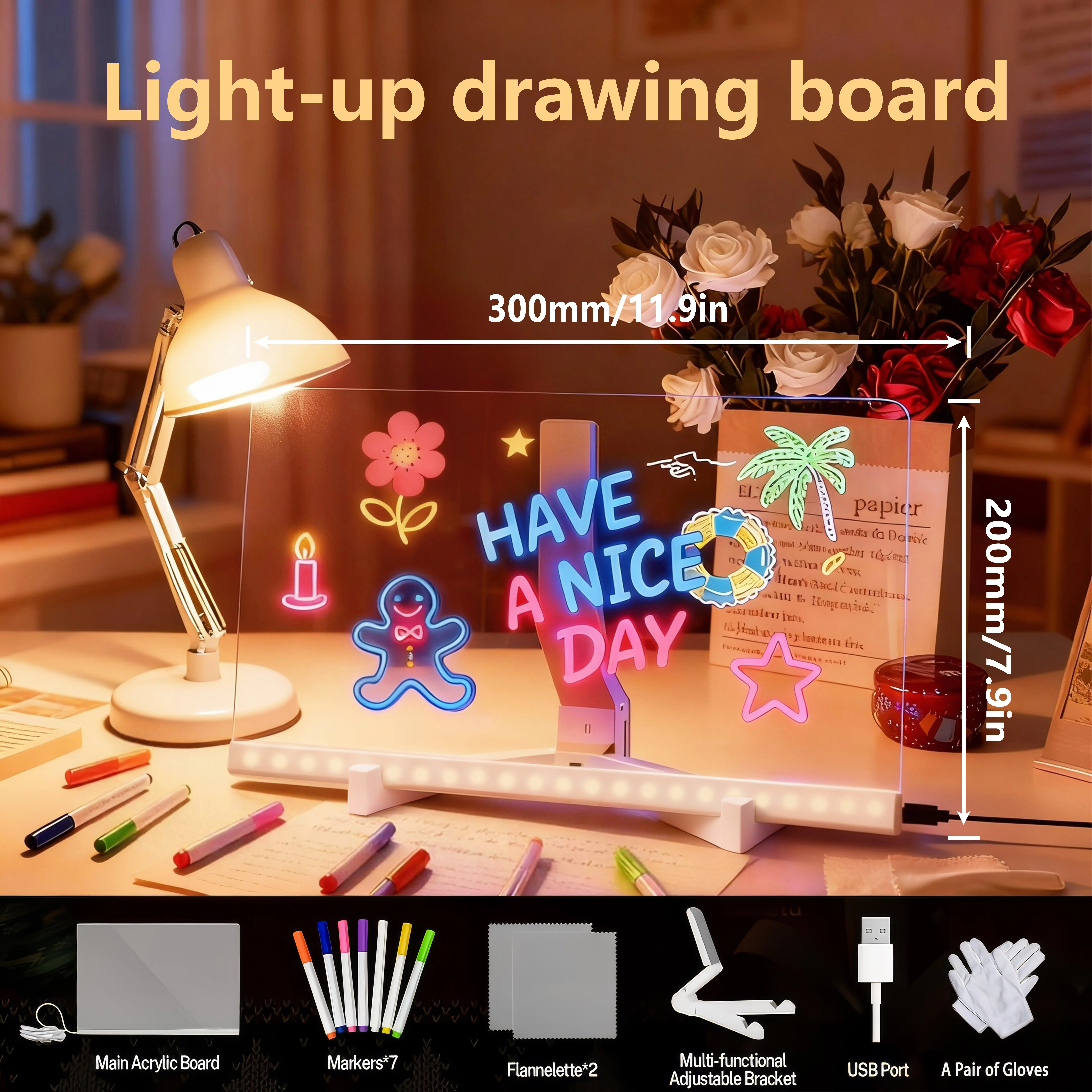 Single-7.9"L x 7.9"W(20cm*20cm)