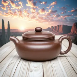220ml Yixing Handmade Antique Zisha Teapot Traditional Purple Clay Teapot Gongfu Tea Set for Brewing Tea Classic Antique Design Teapot