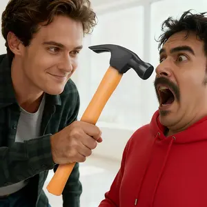 Funny Prank Hammer Toy, Soft Comfortable Handle, Fun and Hilarious Use, Perfect Halloween and Christmas Gag Gift