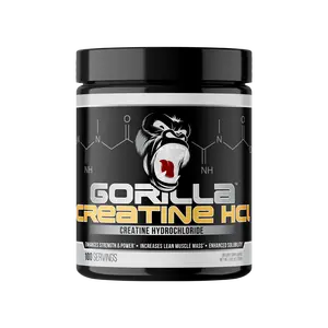 Gorilla Mind Creatine HCl - USA Made, Enhanced Solubility, GI Friendly (100 Servings)