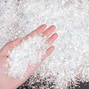 Christmas Artificial Flake Fake Snow Twinkles Fake Snow Decoration Powder Filler Craft Sparkling Snow for Christmas Party Holiday Decoration White 200 g