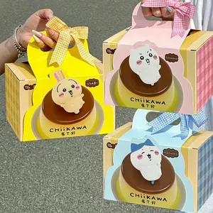 Genuine Kawaii Anime Chiikawa Pudding Lamp Desktop Ornaments Gift Box Birthday Gift