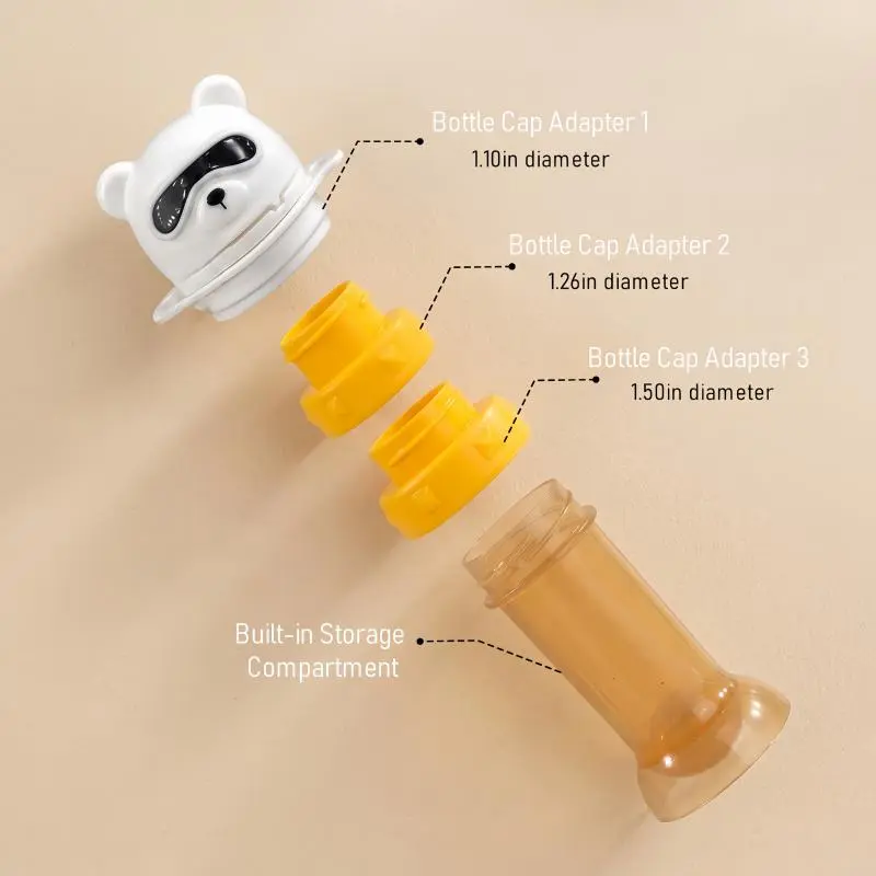 3-in-1 Universal Water Bottle Straw Lid Adapter Set with Free Strap - Silicone Straw Converter, Leak-Proof Portable Twist Cap for Most Bottles, On-the-Go Cup Accessory