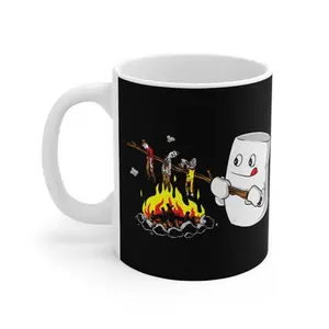 Marshmallow Roast - Mug - Humorous Coffee Mug 11oz, Funny Adult Humor Mugs , Gift for Christmas, Gift for New Year, Best Gift