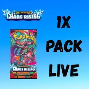Chaos Rising Pokemon card pack 1x LIVE rip