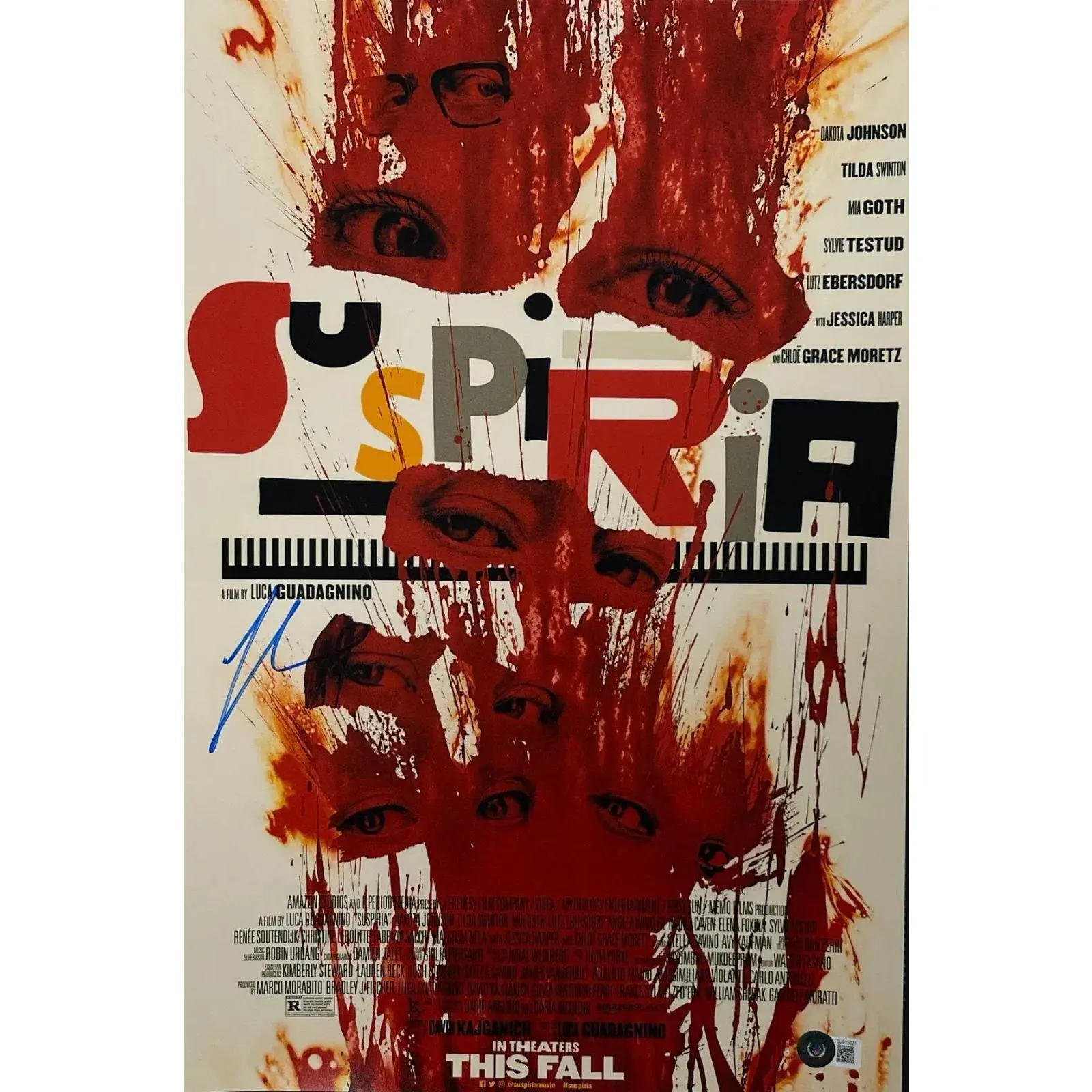 Luca Guadagnino Authentic Autographed 12x18 Photo Poster #2