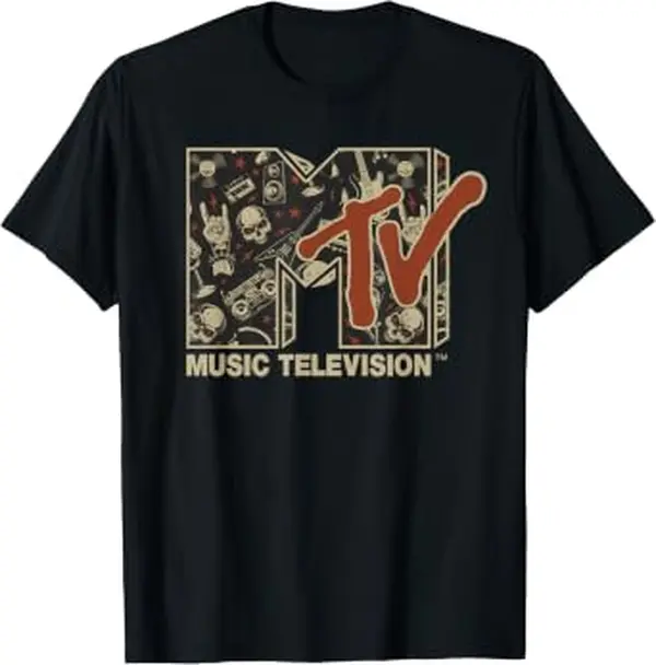 Rock n Roll Music Hard Heavy Metal Skull Guitar Vintage T-Shirt