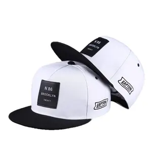 Hip-hop cap, embroidered flat-brim cap, street dance sun hat