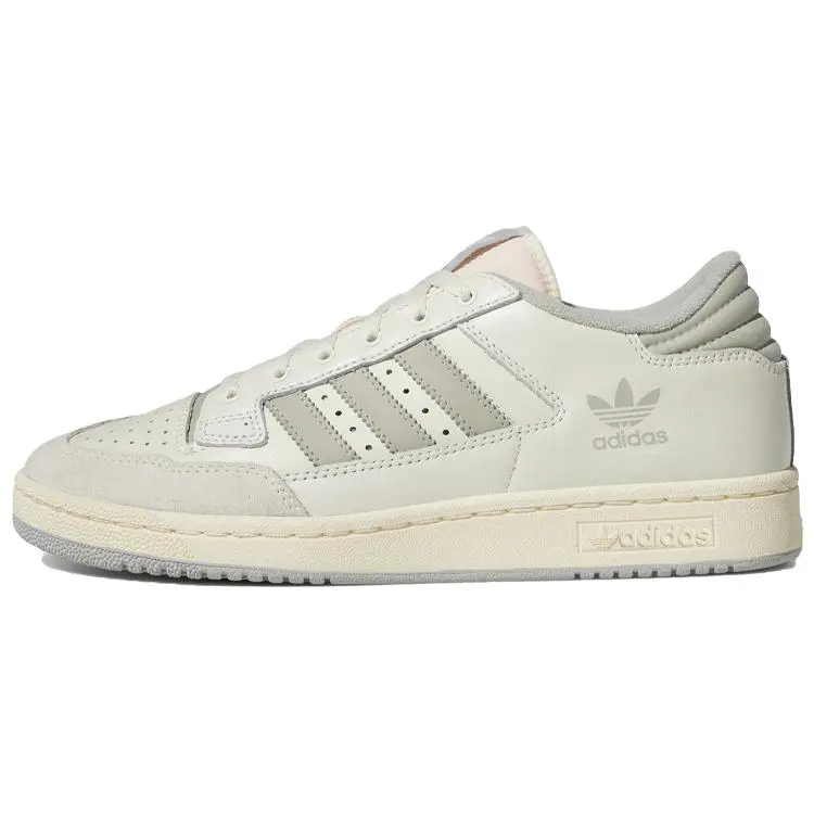 Men's Adidas Centennial 85 Low-Top Casual Trainers - Cloud White Grey, Basic Fabric, Adjustable Laces, Style GX2213, New, No Heel, Round Toe, Variant