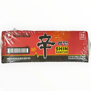 Nongshim Shin Ramyun Spicy Beef Ramen Noodle Soup 10pk