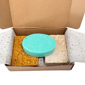 Handmade Turmeric,Oats&Alum Decorative  Set - 3 Natural Texture Edition